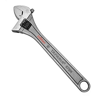 Taparia Adjustable Spanner (1171-8/1171N-8) Phosphate Finish