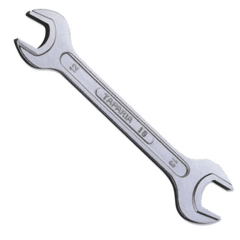Taparia Double Ended Spanner (DER) 41 x 46 mm (Ribbed) - Chrome Plated