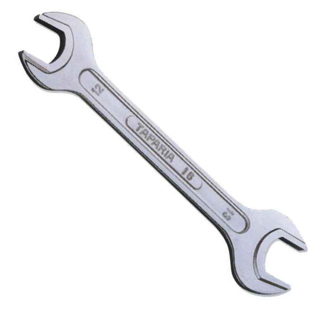 Taparia Double Ended Spanner (DER) 50 x 55 mm (Ribbed) - Chrome Plated