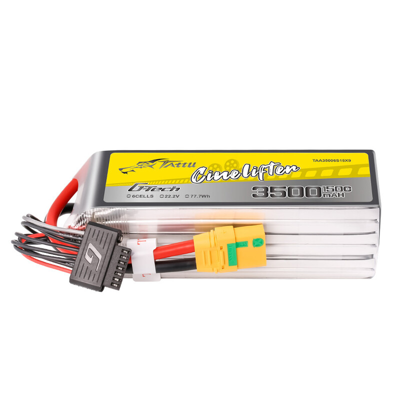 Tattu G-Tech 3500mAh 150C 22.2V 6S Lipo Battery Tattu G-Tech 3500mAh 150C 22.2V 6S Lipo Battery