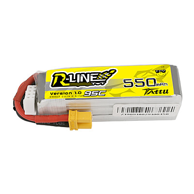 Tattu R-Line 550mAh 95C 11.1V 3S Lipo Battery