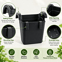 5 inch Vertical Garden Pot/ecsha