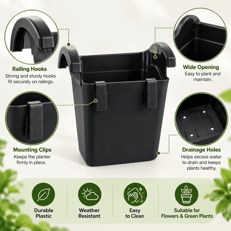 5 inch Vertical Garden Pot/ecsha