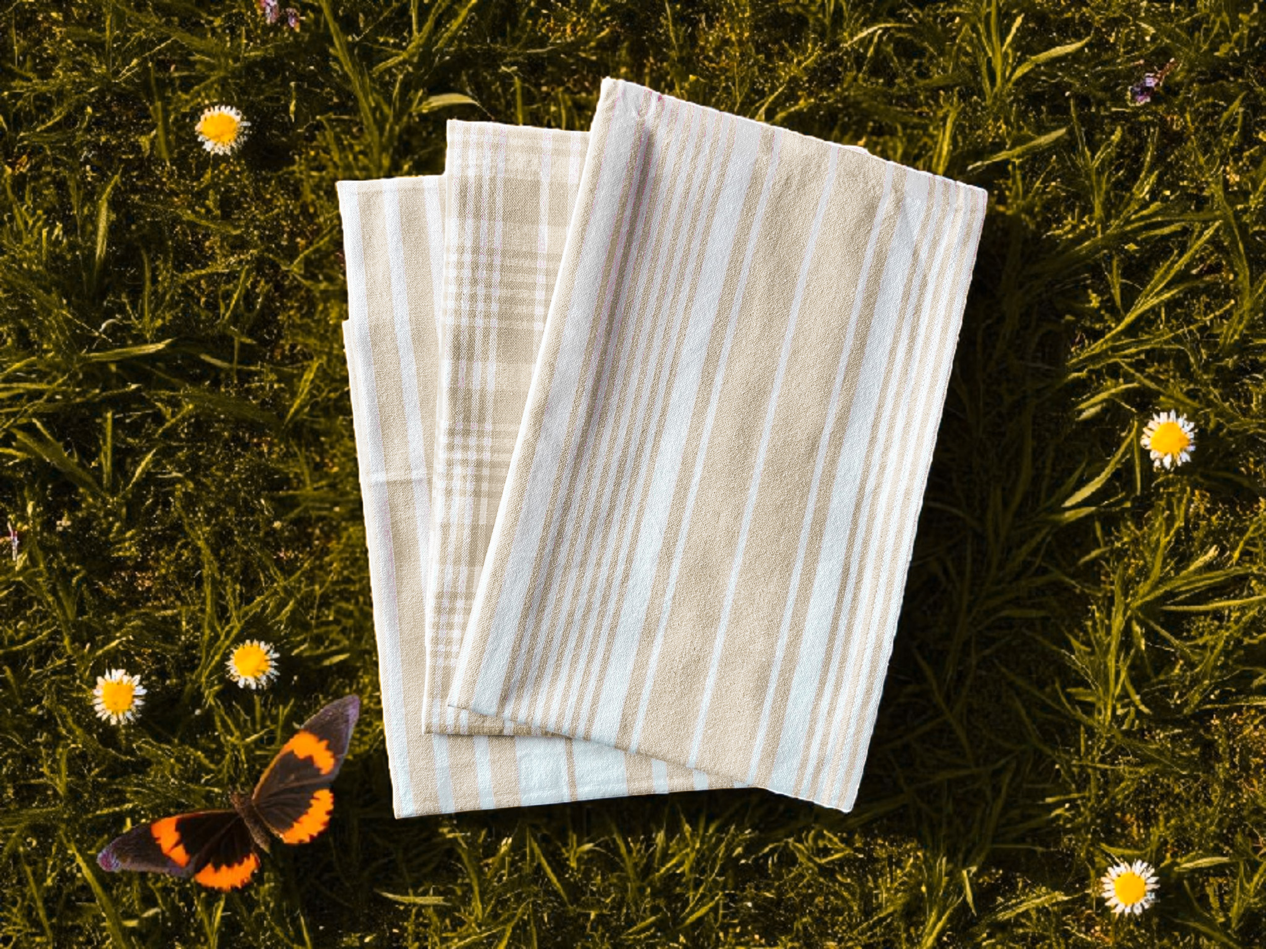 Kitchen Combo Set – Apron, Mitt, Holder & Towels