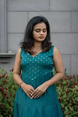 Women Tiered Ethnic Dress