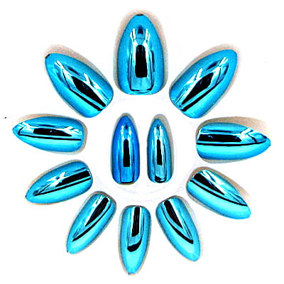 Mirror Shine Sharp Tip Flash Nails