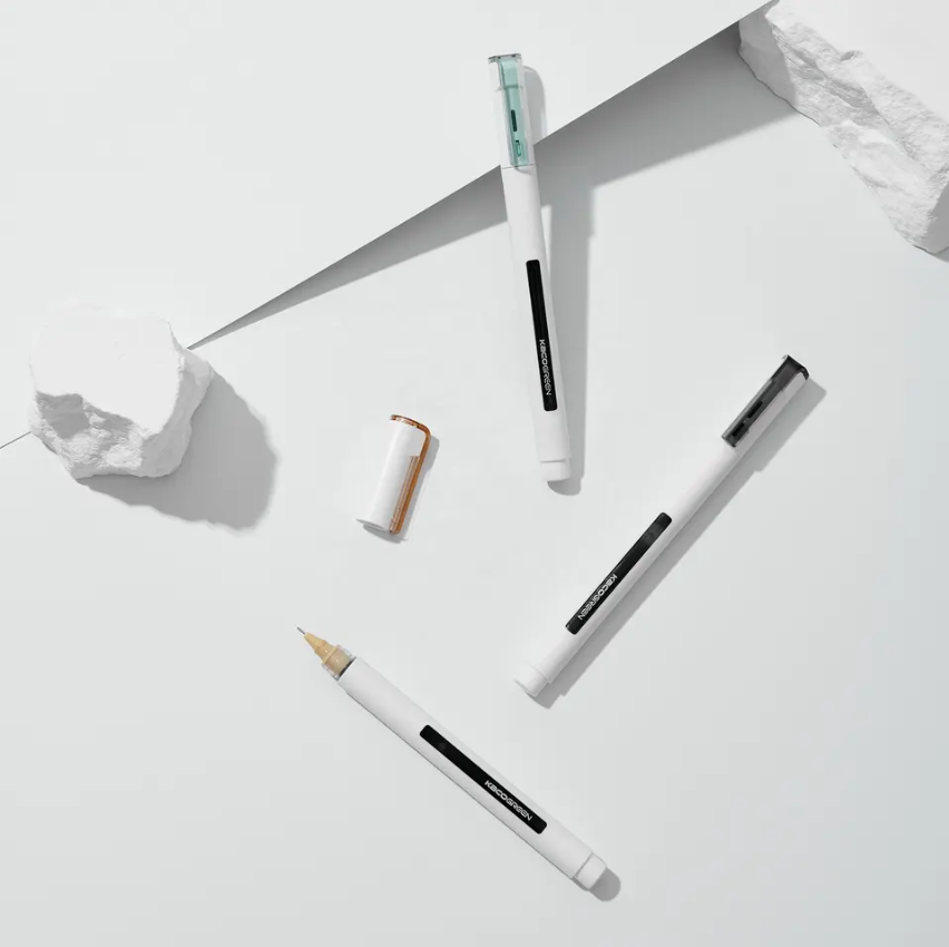 Kaco Tecflow Straight Liquid Ink Pens 0.5mm Fine Point Pen Set Pack of 3