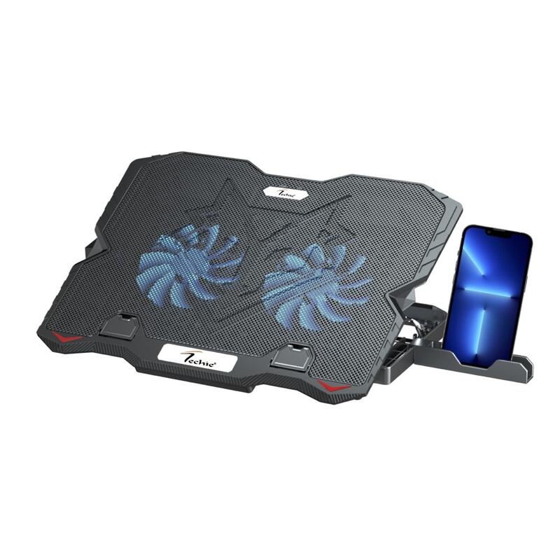 Techie Laptop Cooling Pad 2 Fan with Mobile Stand - TCP-IIM