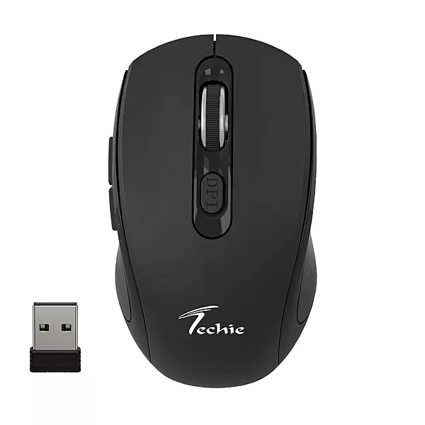Techie TMWI6 Impulse Rechargeable Mouse - Black
