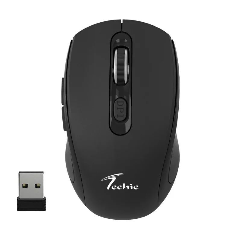 Techie TMWI6 Impulse Rechargeable Mouse - Black