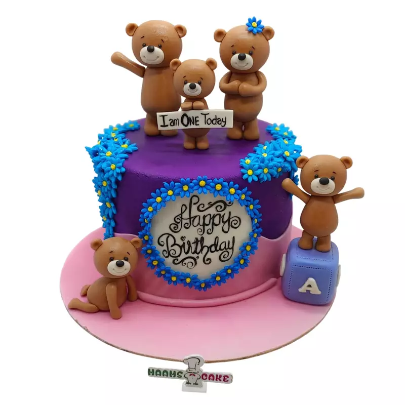 Teddy Bear Purple Finish Theme