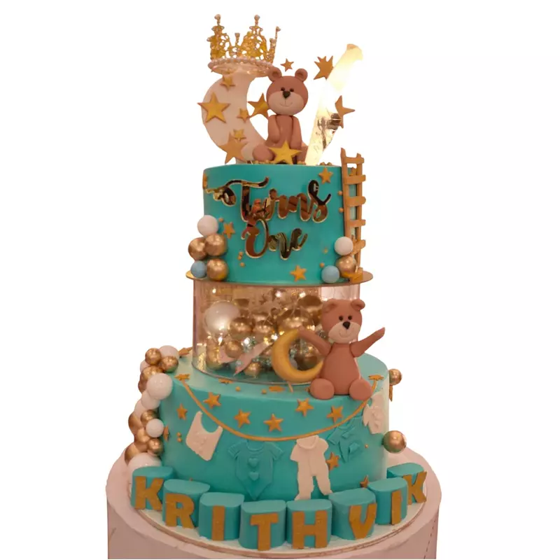 Teddy Bear Theme With Woon And Starts Spacer Added