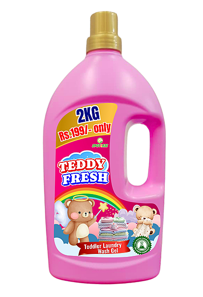 Teddy Fresh Baby Laundry Wash 2L | No Harsh Chemicals | Gentle for Baby Clothes | Safe & Mild Formula