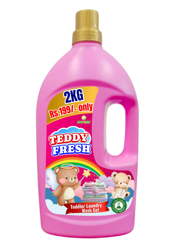 Teddy Fresh Baby Laundry Wash 2L | No Harsh Chemicals | Gentle for Baby Clothes | Safe & Mild Formula