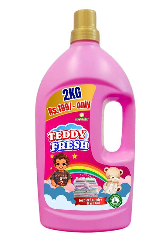 Teddy Fresh Baby Laundry Wash 2L | No Harsh Chemicals | Gentle for Baby Clothes | Safe & Mild Formula