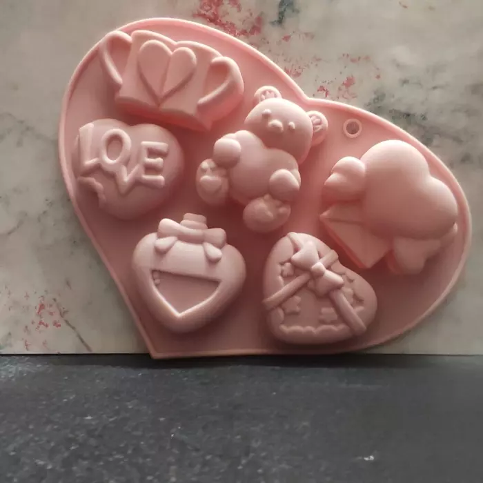 Teddy Heart Mould