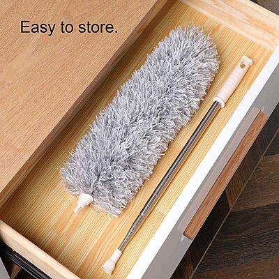 Microfiber Feather Duster Extension Long Up to 100 inch Mop Pack of 2 Microfiber Feather Duster Extension Long Up to 100 inch Mop Pack of 2