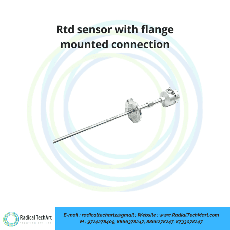 Rtd sensor with flange mounted connection