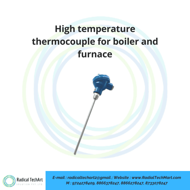 High temperature thermocouple for boiler and furnace