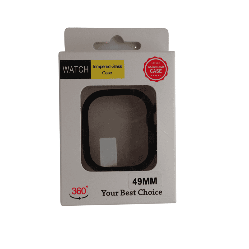 Zigdeal Tempered Glass Case for 49mm Apple Watch – Full Protection | Shock Resistant