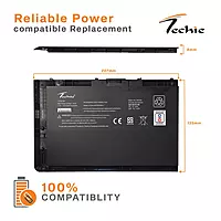 Techie Compatible Battery for HP 9470M – EliteBook Folio 9480M Laptops (3500mAh, 4-Cell)