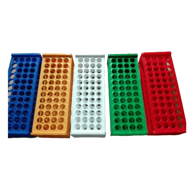 Test Tube Stand 48 Holes Autoclavable Blue,Green, red, white, yellow