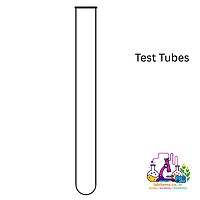 Test Tubes, Boro 33 exp. glass, Round Bottom, with rim, Plain.