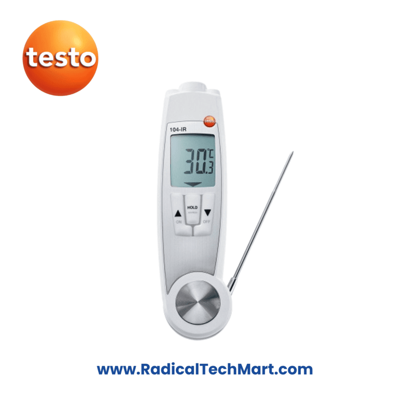 Testo 104-IR Infrared and Penetration Food Thermometer with Waterproof Body
