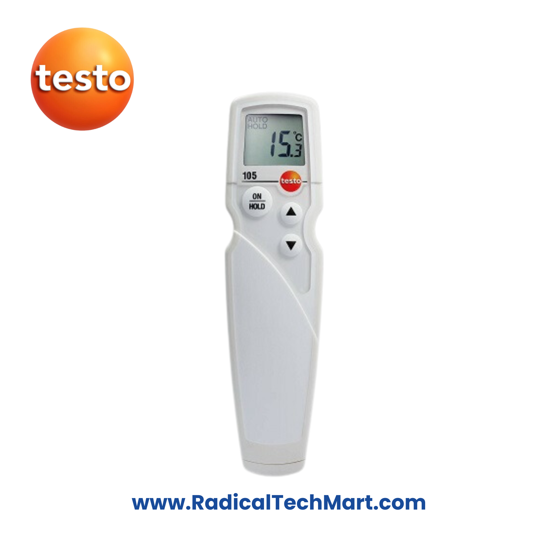 Testo 105 Handheld Food Thermometer with interchangeable probe for meat and semi-solid food