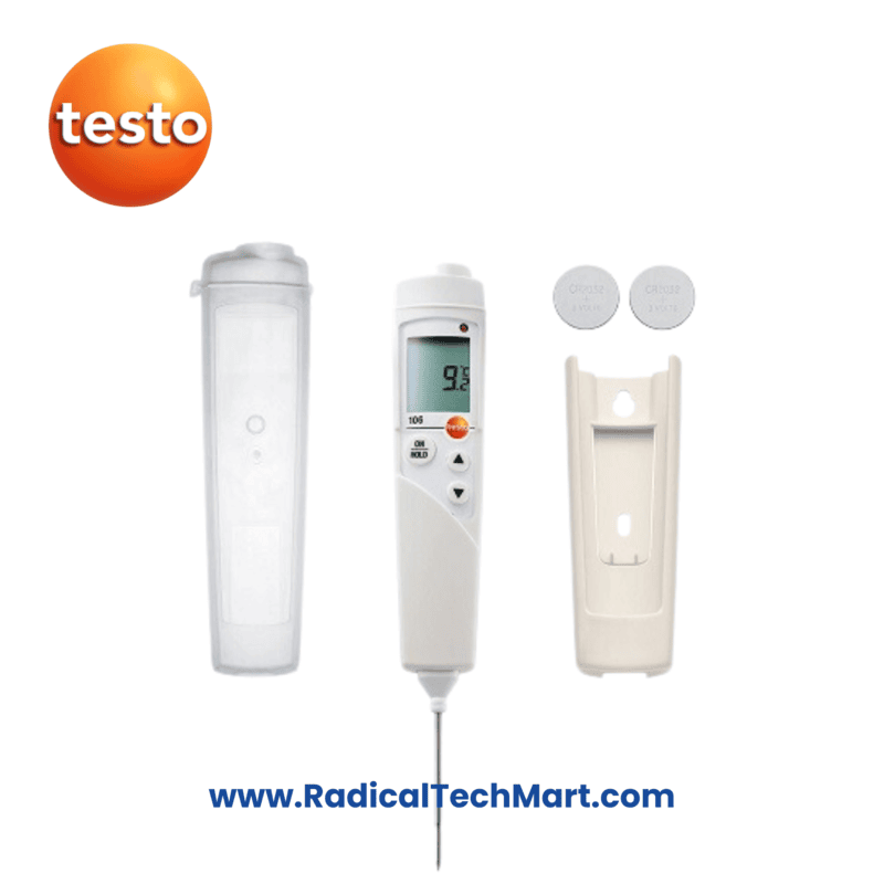 Testo 106 Penetration Thermometer with TopSafe Case for Food Safety
