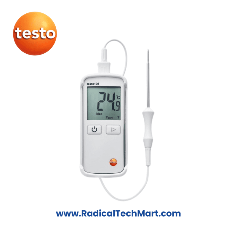 Testo 108 Digital Waterproof Food Thermometer with Probe