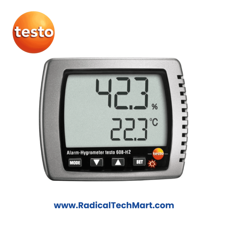 Testo 608-H2 Humidity/Dewpoint/Temperature Monitor with Large Display