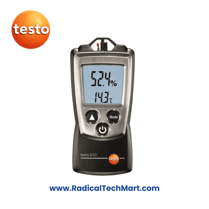 Testo 610 Compact Humidity and Temperature Meter for indoor climate monitoring