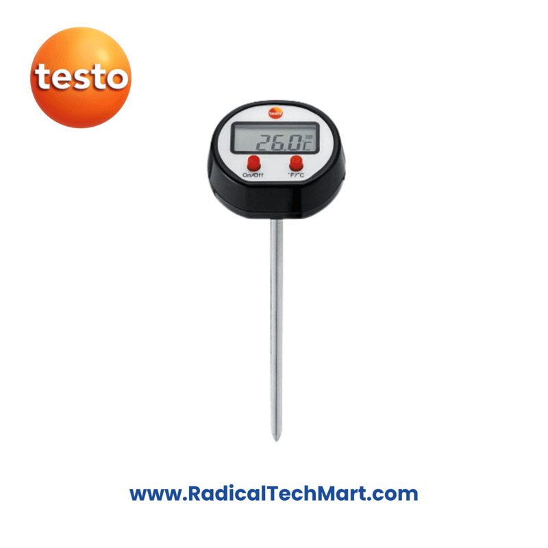 Mini Immersion Thermometer with LCD display and stainless steel probe