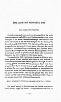 The Glory of Monastic Life