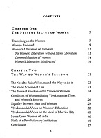 The Way to Women’s Freedom: According to Vivekananda The Way to Women’s Freedom: According to Vivekananda