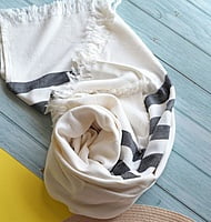 Bamboo Ultra Soft & Thin Turkish Towel- Quick Dry, Super Absorbent, Anti Bacterial, Ideal for Bath,Travel,Gym,Beach,Pool & Yoga (classic bath)