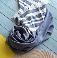 Bamboo Ultra Soft & Thin Turkish Towel- Quick Dry, Super Absorbent, Anti Bacterial, Ideal for Bath,Travel,Gym,Beach,Pool & Yoga (powder blue)