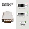 DVI to VGA Male to Female Video Converter Adapter Compatible with PC Laptop for Graphics Cards, Computer, HDTV, Monitor