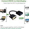 DVI To VGA Adapter VGA Converter Cable, For Computer (Black) DVI To VGA Adapter VGA Converter Cable, For Computer (Black)