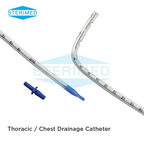Thoracic Drainage Catheter / Chest Drain Catheter / Angle