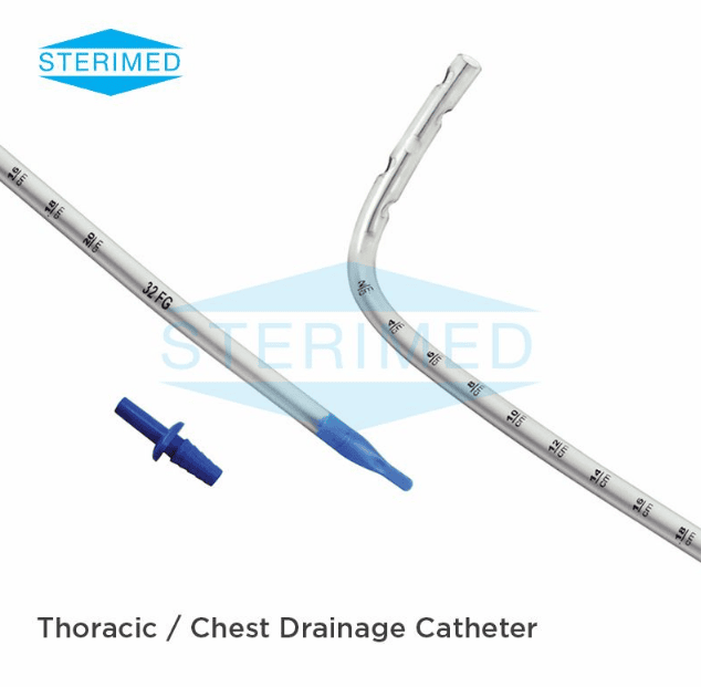 Thoracic Drainage Catheter / Chest Drain Catheter / Angle