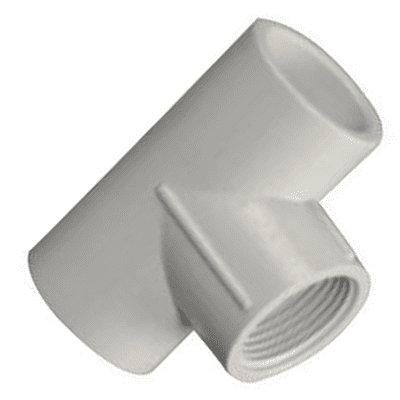 Threaded Tee, 25 mm, 3/4" Inch, Agriculture PVC Fittings
