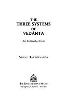 Three Systems of Vedanta
