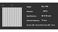 WPC Louvers Panel SBWPCLP03