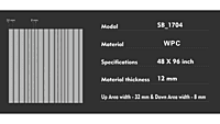 WPC Louvers Panel SBWPCLP04