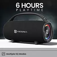 Portronics Thunder 2.0 60W Wireless Bluetooth Party Speaker with Dual Passive Radiator (black) Portronics Thunder 2.0 60W Wireless Bluetooth Party Speaker with Dual Passive Radiator (black)