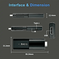 Zigdeal Tiger TV Stick TVR3 – Portable Streaming Media Player | Full HD | Smart TV Stick