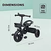 R For Rabbit Tiny Toes T10 Ace Tricycle Black