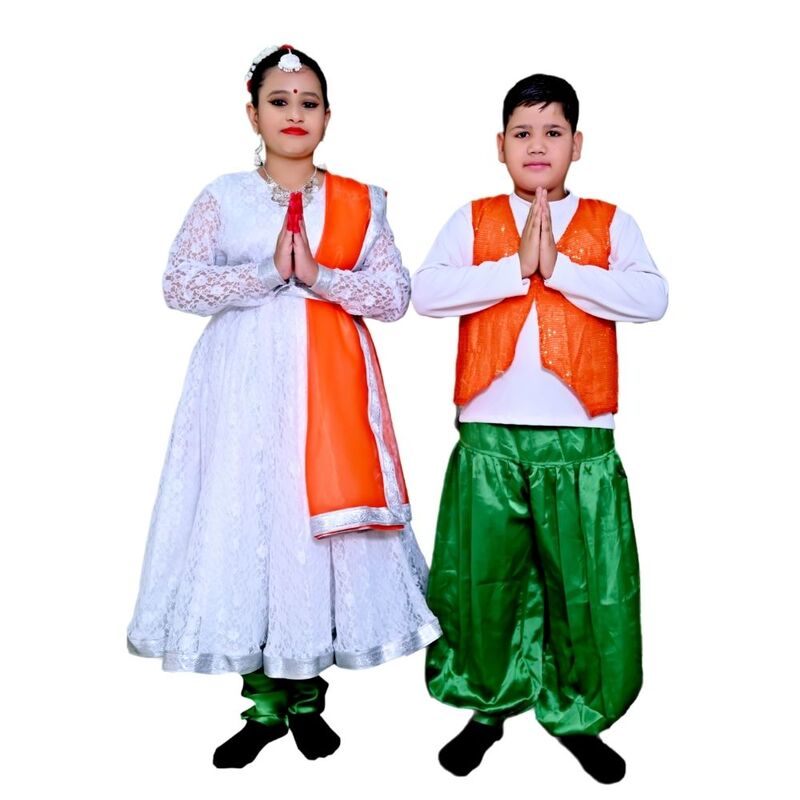 Tiranga Color Costume for Boys & Girls Tiranga Color Costume for Boys & Girls